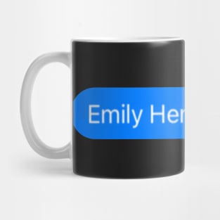 Emily Henry fan club blue message Mug